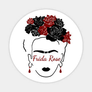 Frida Rose vintage  artist mexican Magnet